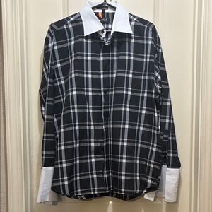 John Sparks Monochrome Checkered Men's Shirt

34/35